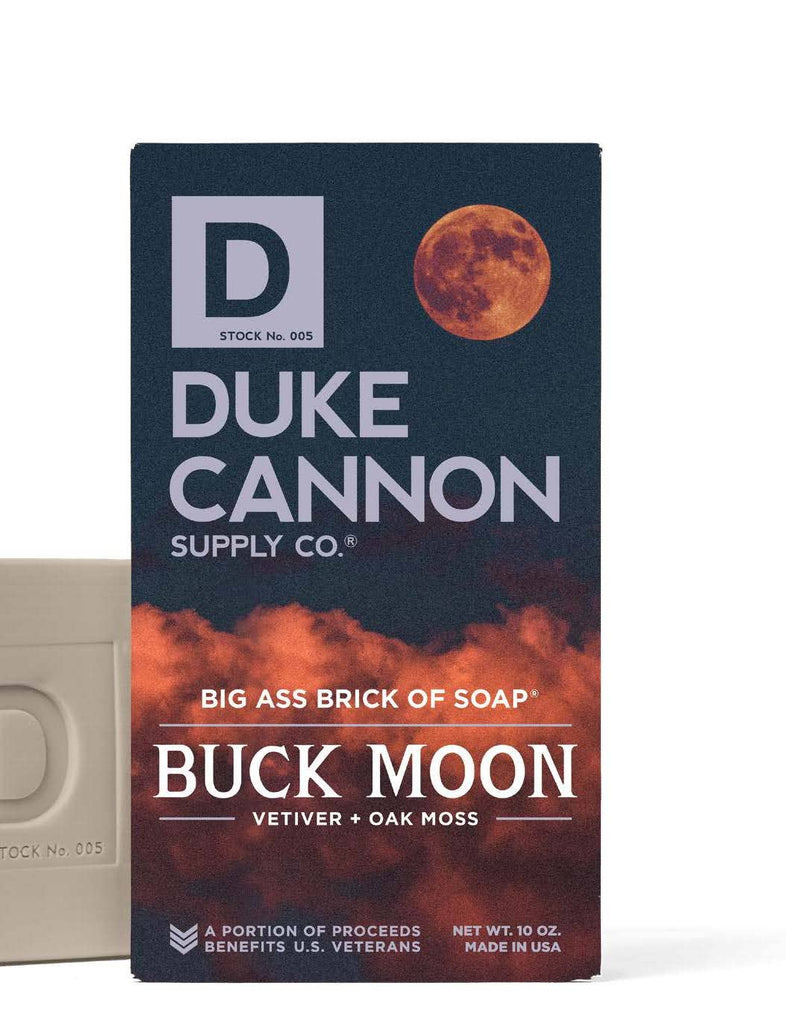 Duke Cannon Big Ass Brick of Soap - Buckmoon - Vetiver and Oak Moss - ArchieSoul Men