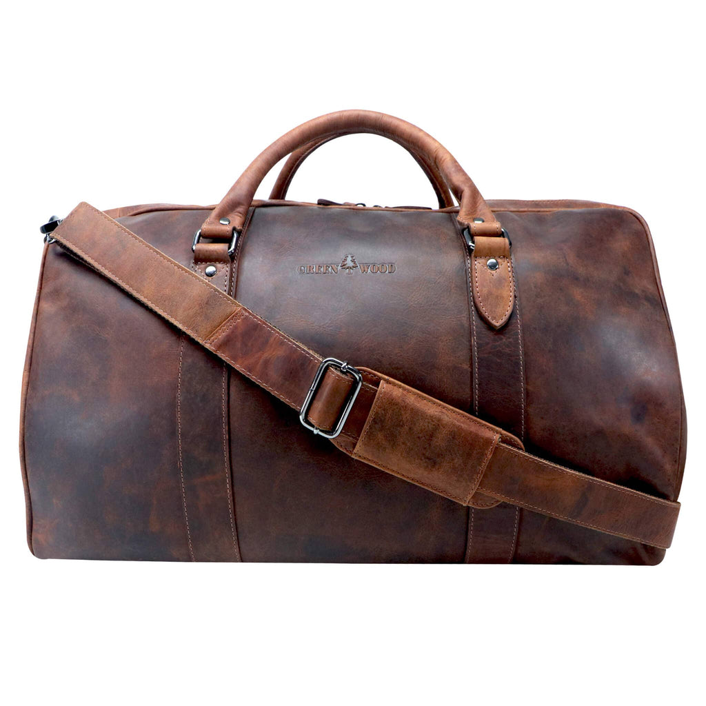 Greenwood "Jacob" Weekender Men Leather Travel / Duffle Bag - ArchieSoul Men