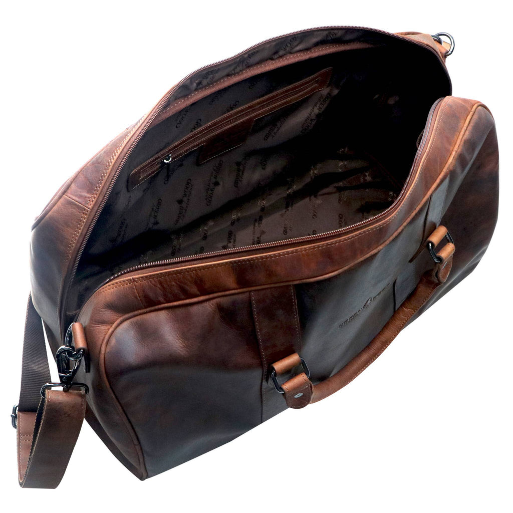 Greenwood "Jacob" Weekender Men Leather Travel / Duffle Bag - ArchieSoul Men