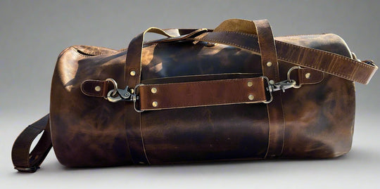 Mens Leather Duffel / Barrel Bag 'The Broseley Barrel' - ArchieSoul Man - ArchieSoul Men