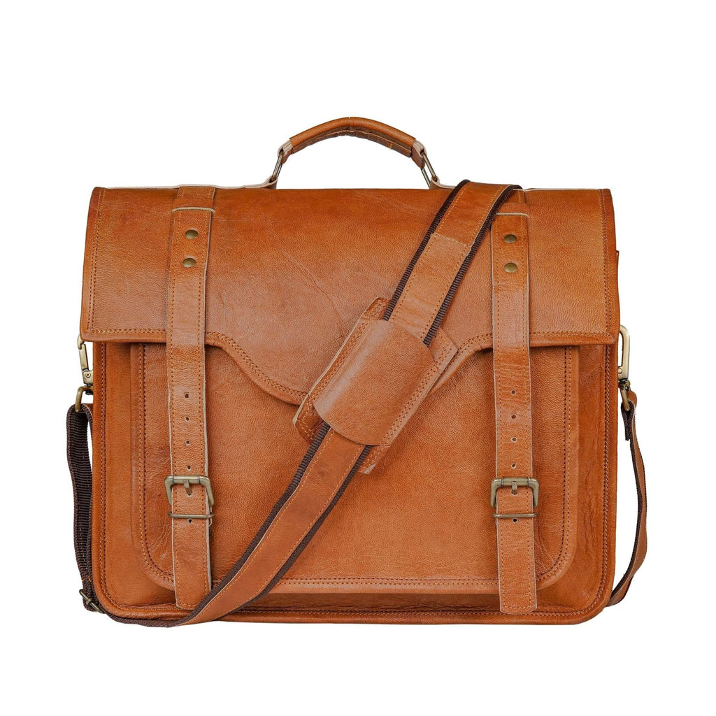The Classic Gentleman Leather Briefcase - ArchieSoul Men