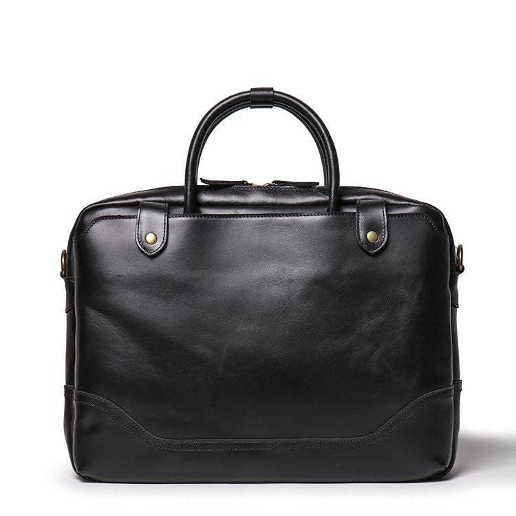 The 'Everyday' Office Leather Briefcase For Men. - ArchieSoul Men