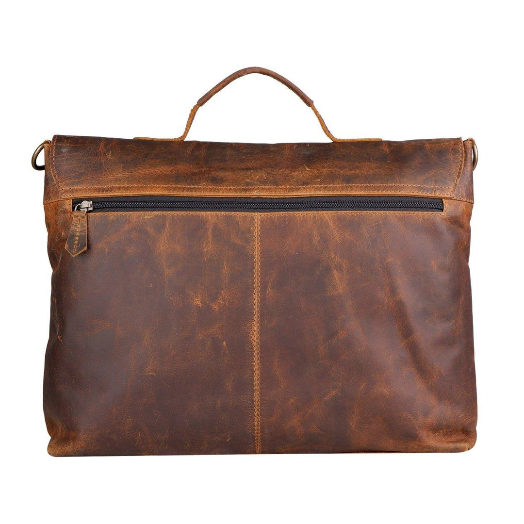 The Genuine Buffalo Leather Messenger Bag - ArchieSoul Men