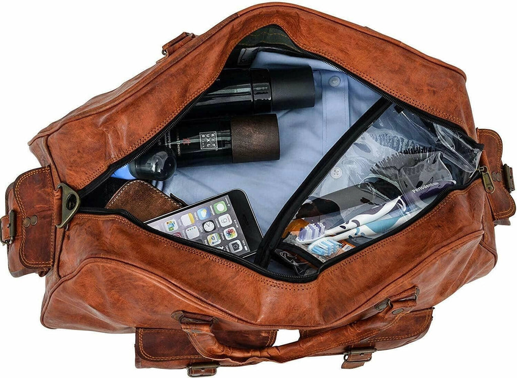 The Hydrus Carry-On Duffel Leather Bag - ArchieSoul Men