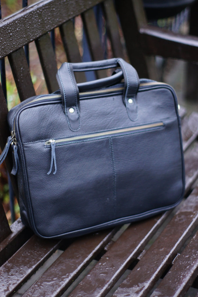 The Madeley Messenger Leather Laptop Bag by ArchieSoul Man - ArchieSoul Men