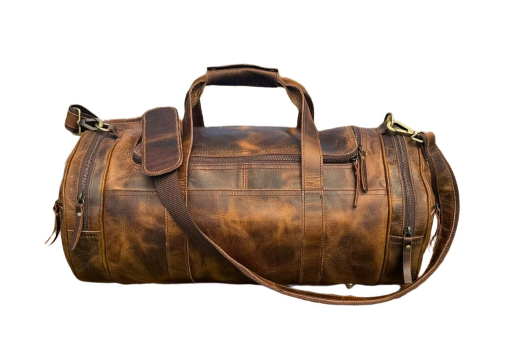 The Shrewsbury - Mens Leather Dufflel / Barrel Bag by ArchieSoul Man - ArchieSoul Men