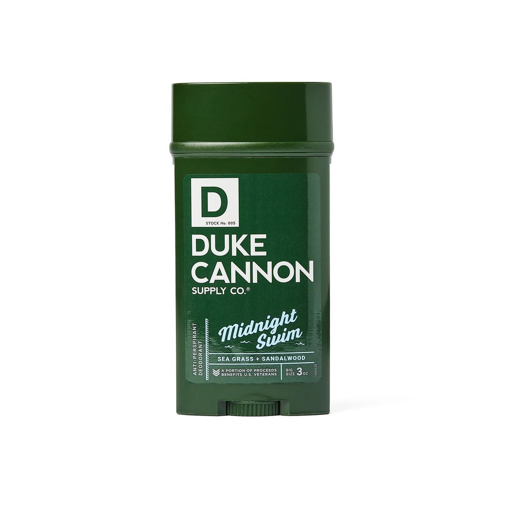 Duke Cannon Antiperspirant Deodorant - Midnight Swim - Sea Grass & Sandalwood - ArchieSoul Men