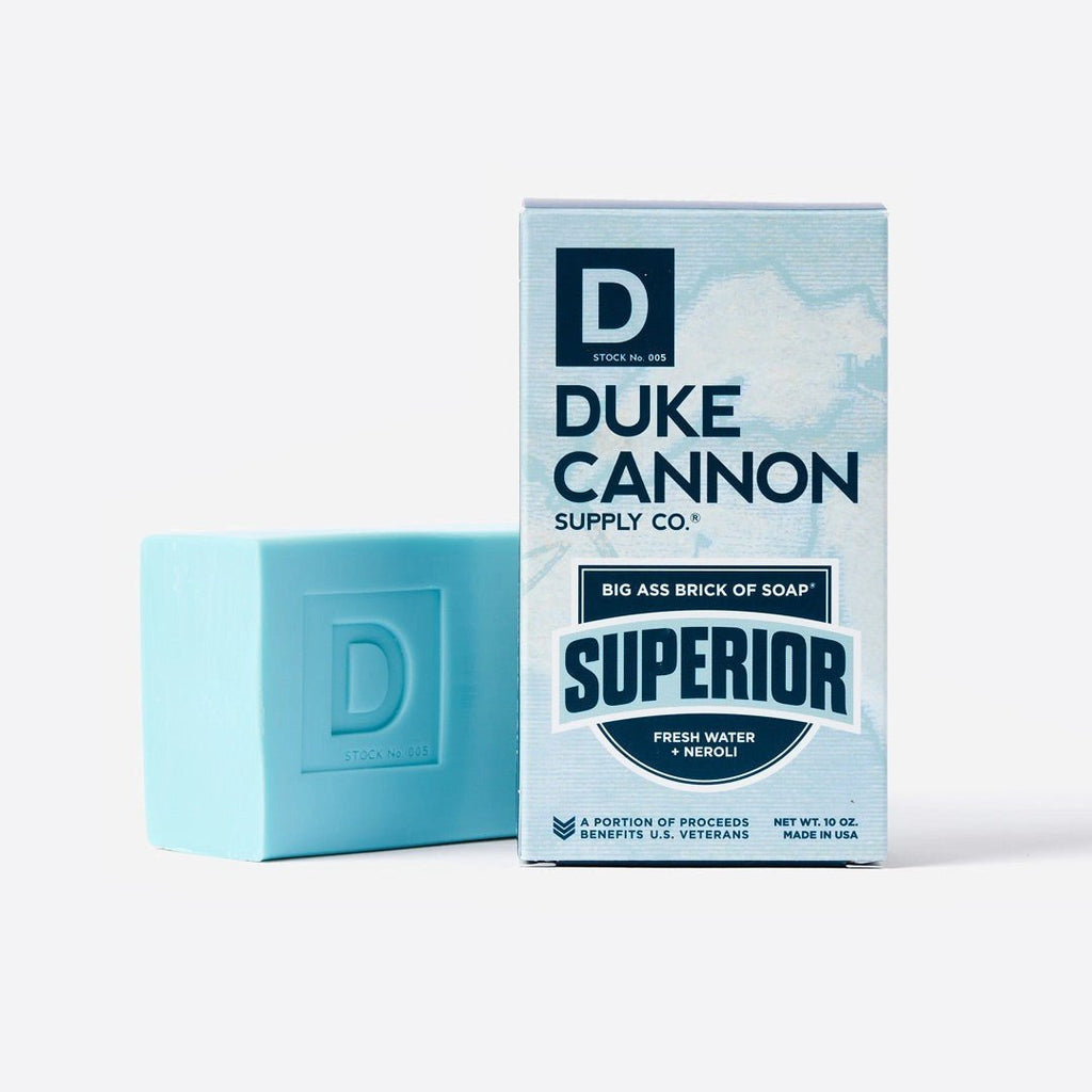 Duke Cannon Big Ass Brick of Soap - Superior - Fresh Water & Neroli - ArchieSoul Men