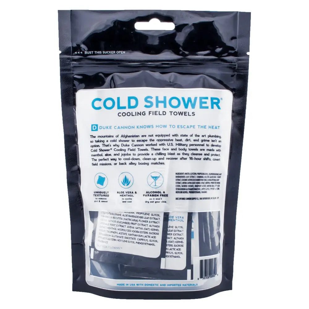 Duke Cannon - Cold Shower Cooling Field Towels - 15 Pack - ArchieSoul Men