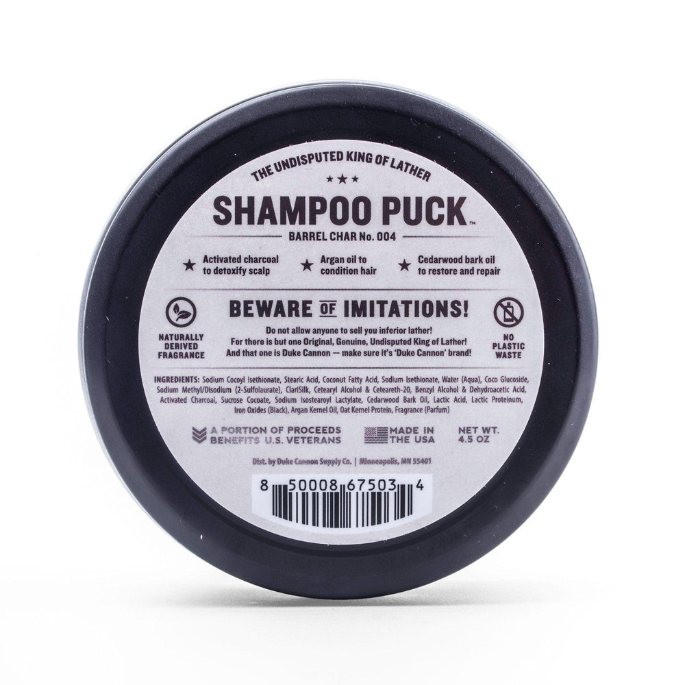 Duke Cannon Shampoo Puck- Barrel Char - ArchieSoul Men