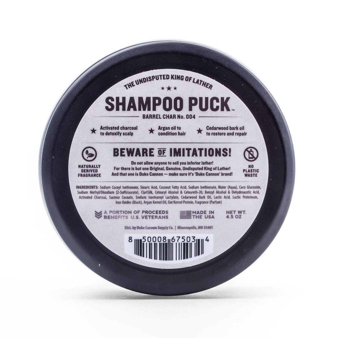 Duke Cannon Shampoo Puck- Barrel Char - ArchieSoul Men