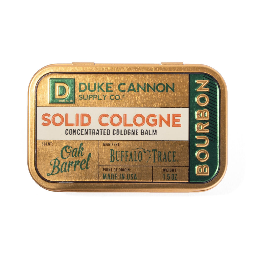Duke Cannon Solid Cologne - Bourbon - Oak Barrel Scent - ArchieSoul Men