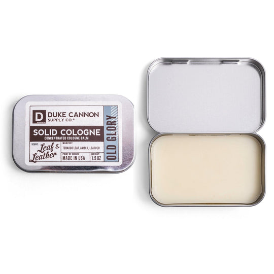 Duke Cannon Solid Cologne - Old Glory - Leaf & Leather - ArchieSoul Men