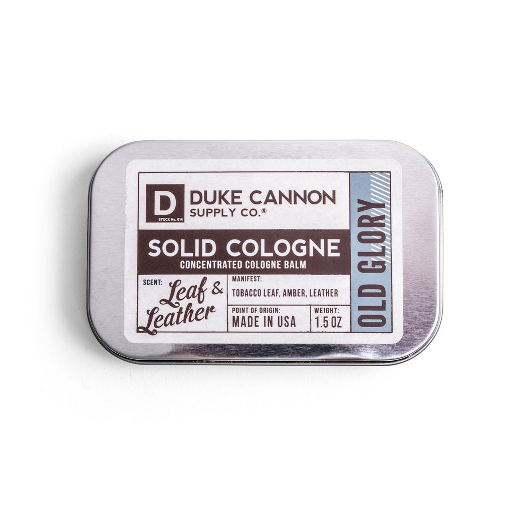 Duke Cannon Solid Cologne - Old Glory - Leaf & Leather - ArchieSoul Men