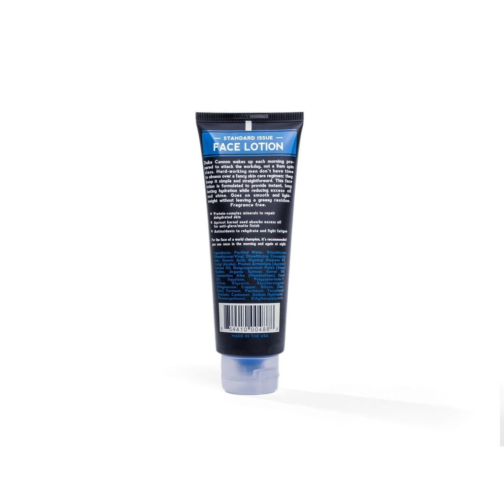 Duke Cannon Standard Issue Face Lotion - Fragrance Free - ArchieSoul Men